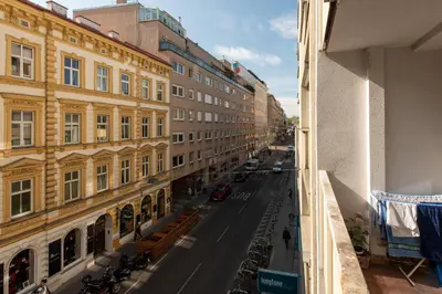 Ein allgemeiner Blick auf Wien oder ein Stadtblick von der Ferienwohnung aus