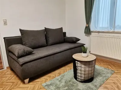 Ein Sitzbereich in der Unterkunft Appartment Weinbau Müllner