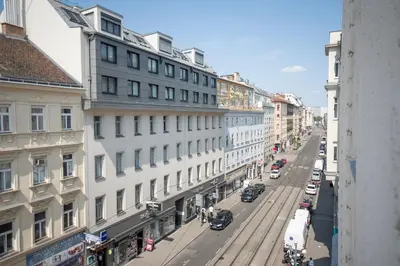 Ein allgemeiner Blick auf Wien oder ein Stadtblick von der Ferienwohnung aus