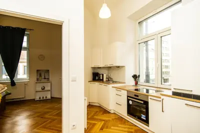 Küche/Küchenzeile in der Unterkunft Raimond Apartment