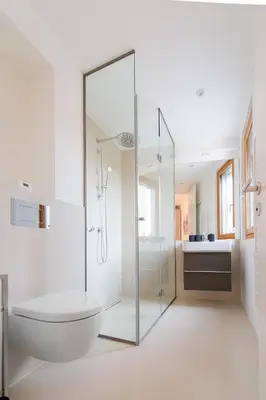 Ein Badezimmer in der Unterkunft Seehaus SeeZeit - Am Hafen