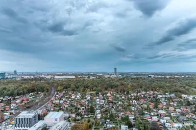 Ein allgemeiner Blick auf Wien oder ein Stadtblick von der Ferienwohnung aus