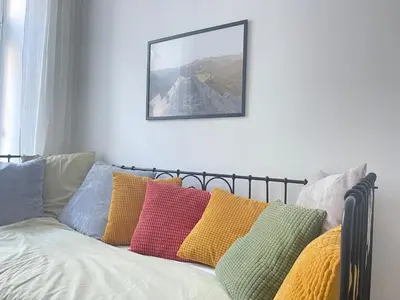 Ein Bett oder Betten in einem Zimmer der Unterkunft BIG Apartment Vienna