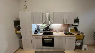 Küche/Küchenzeile in der Unterkunft Appartment Rosengarten