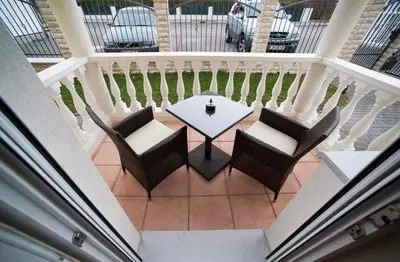 Ein Balkon oder eine Terrasse in der Unterkunft Villa Katharina