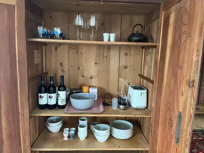 Küche/Küchenzeile in der Unterkunft Oggau Cottage