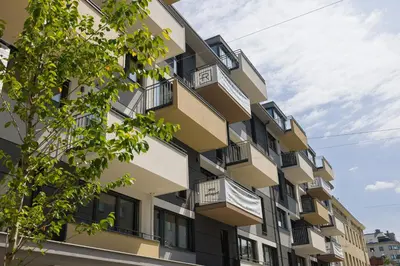 Das Gebäude in dem sich die Ferienwohnung befindet
