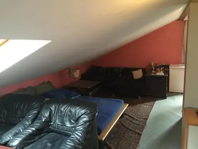 Ein Sitzbereich in der Unterkunft Suburb Hostel