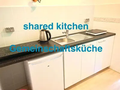 Küche/Küchenzeile in der Unterkunft Apartment & Monteurzimmer