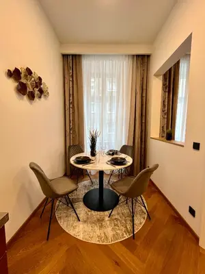 Ein Sitzbereich in der Unterkunft Street Living Hotel - Apartments