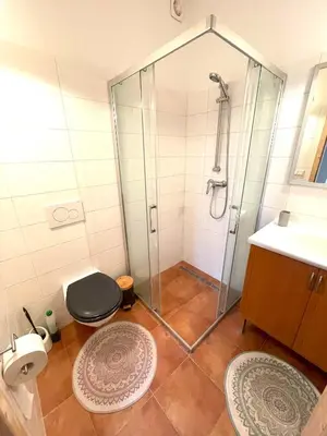 Ein Badezimmer in der Unterkunft Gartenapartment Storchenblick