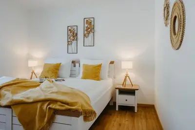 Ein Bett oder Betten in einem Zimmer der Unterkunft Auszeit Neusiedlersee
