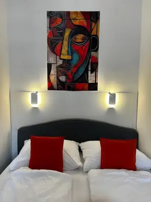 Ein Bett oder Betten in einem Zimmer der Unterkunft Prater Urban Retreat near city centre