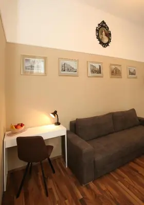 Ein Sitzbereich in der Unterkunft Apartments Vienna Opera