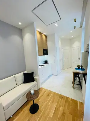 Ein Sitzbereich in der Unterkunft ZEUS Design Apartment Erlach #62