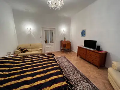 Ein Bett oder Betten in einem Zimmer der Unterkunft S&E Apartments Vienna