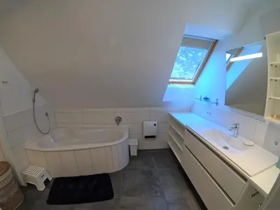 Ein Badezimmer in der Unterkunft Ferienwohnung Pauli