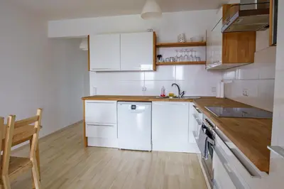 Küche/Küchenzeile in der Unterkunft Vienna City Apartment 1230 Vienna