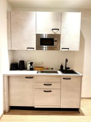 Küche/Küchenzeile in der Unterkunft VibeStudio 301 - Central Vienna 1090 - 50m2 - Self Check-In - AC