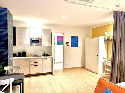 Küche/Küchenzeile in der Unterkunft VibeStudio 302- Central Vienna 1090 - 50m2 - Self Check-In - AC