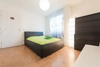 Ein Bett oder Betten in einem Zimmer der Unterkunft Apt Grohgasse nahe U Bahn