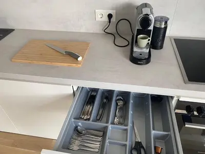 Küche/Küchenzeile in der Unterkunft Urban Lifestyle