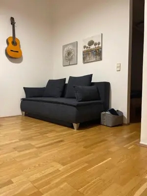 Ein Sitzbereich in der Unterkunft Klimatisiertes, Ruhiges Dachgeschoß CityApartment im Zentrum Wiens