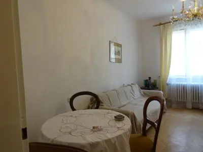 Ein Sitzbereich in der Unterkunft Helle freundliche Wohnung im Zentrum