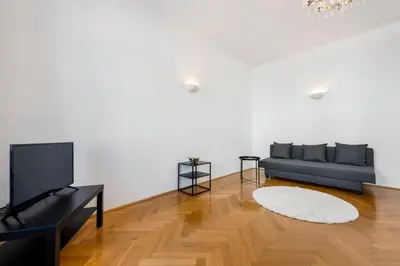Ein Sitzbereich in der Unterkunft A&S Center Apartment Vienna