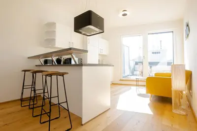 Küche/Küchenzeile in der Unterkunft OrestaLiving - Penthouse with private terrace