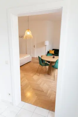 Ein Bett oder Betten in einem Zimmer der Unterkunft Design Apartments near Mariahilferstraße