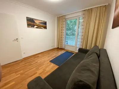 Ein Sitzbereich in der Unterkunft Monterey Apartment Vienna