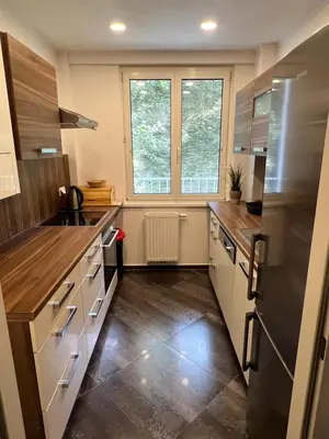 Küche/Küchenzeile in der Unterkunft Monterey Apartment Vienna