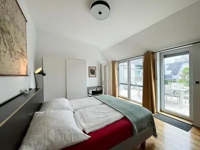 Ein Bett oder Betten in einem Zimmer der Unterkunft 360 View Loft 3