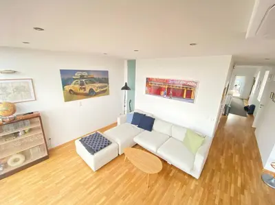Ein Sitzbereich in der Unterkunft 360 View Loft 3