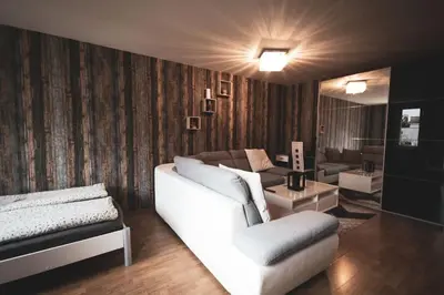 Ein Sitzbereich in der Unterkunft Cozy Home Vienna
