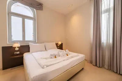 Ein Bett oder Betten in einem Zimmer der Unterkunft josef's home I Apartment Klährgasse I 03