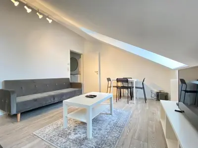 Ein Sitzbereich in der Unterkunft Central Apartment in Vienna near metro (800m) - T21