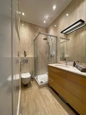 Ein Badezimmer in der Unterkunft Luxury 2BR Apartment Neubaugasse