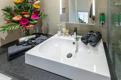 Ein Badezimmer in der Unterkunft Exklusives trendiges Loft in toller Lage, die 