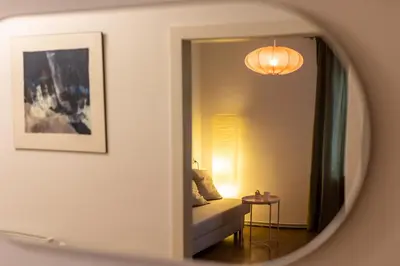 Ein Bett oder Betten in einem Zimmer der Unterkunft Cosy apartment in great Location