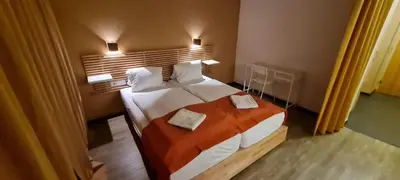 Ein Bett oder Betten in einem Zimmer der Unterkunft Aparthotel Bianca in Vienna