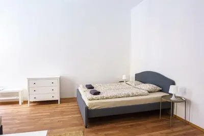 Ein Bett oder Betten in einem Zimmer der Unterkunft Vienna City Apartments 1090 Vienna