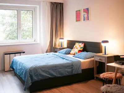 Ein Bett oder Betten in einem Zimmer der Unterkunft Big 2Rooms in Vienna city center