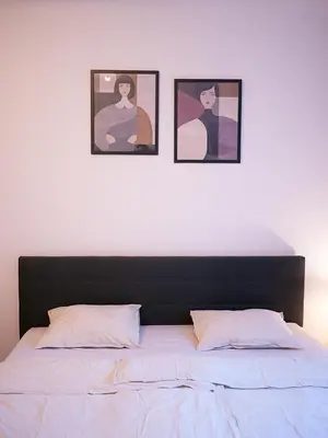 Ein Bett oder Betten in einem Zimmer der Unterkunft Big 2Rooms in Vienna city center