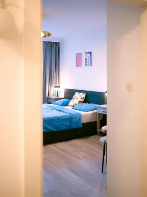 Ein Bett oder Betten in einem Zimmer der Unterkunft Big 2Rooms in Vienna city center