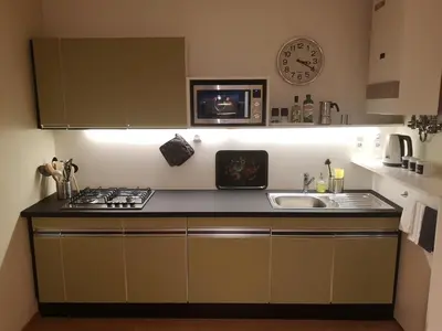 Küche/Küchenzeile in der Unterkunft Das Kleine Haus - Vintage-Apartment im Innenhof