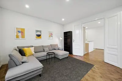 Ein Sitzbereich in der Unterkunft Big spacious central apartment in Vienna