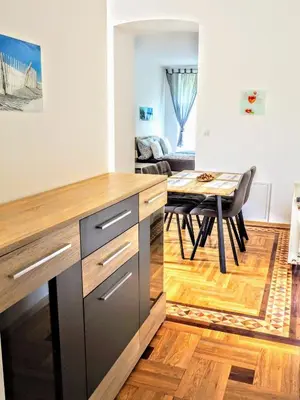 Küche/Küchenzeile in der Unterkunft City Villa Schönbrunn Apartments - Contactless 24h Check-In