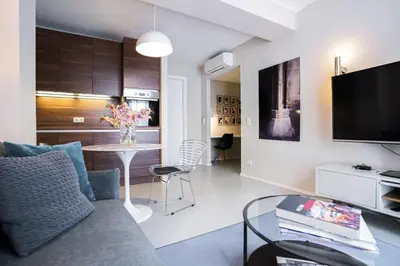 TV/Unterhaltungsangebot in der Unterkunft HeyMi Apartments Mondschein